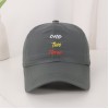 Boné Masculino de Cor Sólida com Bordado de Letras, Furos de Ventilação e Secagem Rápida — Leve, Casual e Esportivo, para Trilhas e Viagens