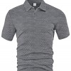 Camiseta Masculina de Verão, Leve, Larga, Respirável e de Cor Sólida