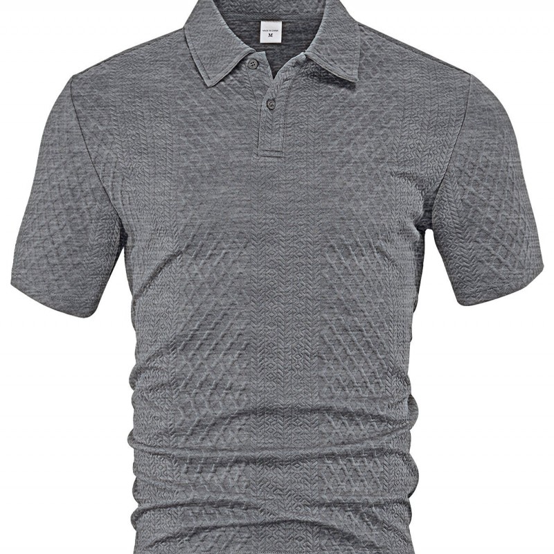Camiseta Masculina de Verão, Leve, Larga, Respirável e de Cor Sólida
