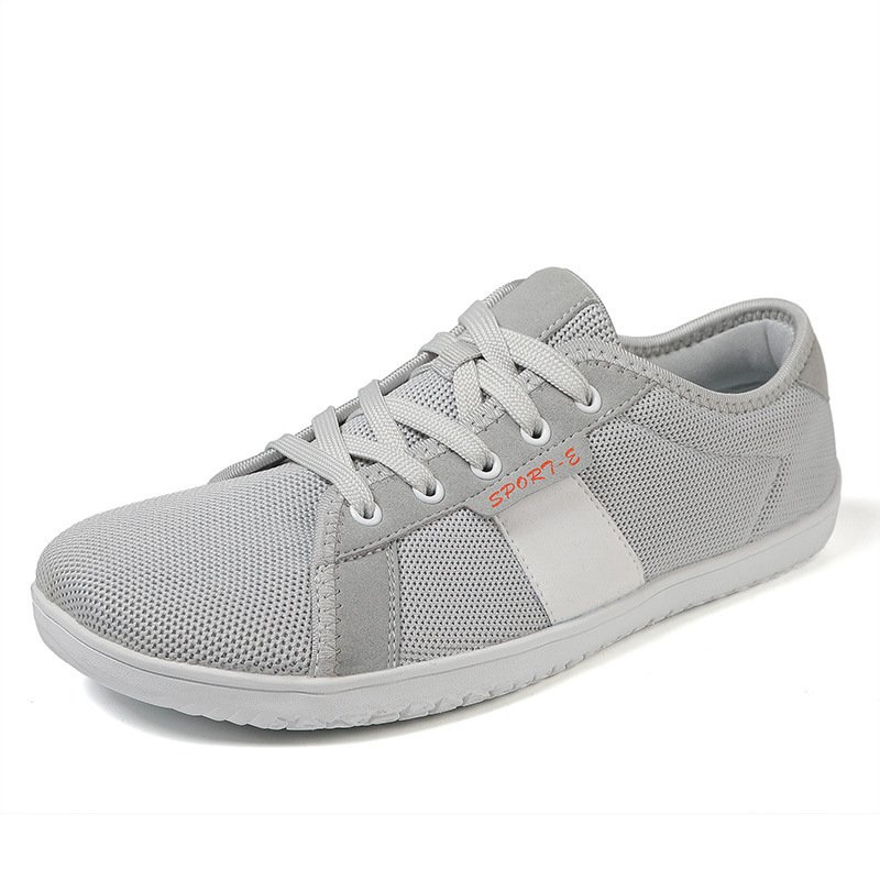 Sapatos Casuais Masculinos com Bico Largo, Estilo Barefoot