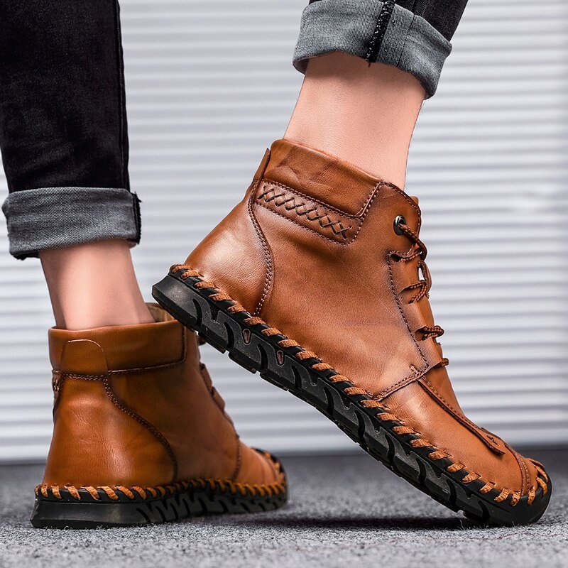 Sapatos Casuais Masculinos de Couro