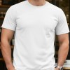 Camiseta Masculina Minimalista de Algodão, Gola Redonda e Manga Curta — Casual e Esportiva