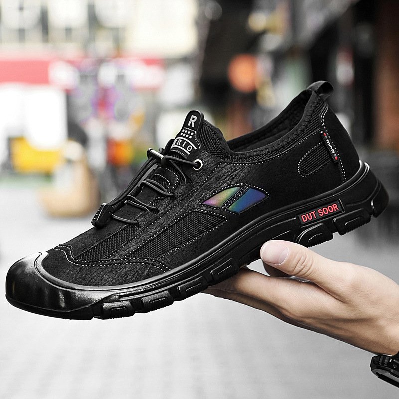 Sapatos Masculinos Casuais de Malha Antiderrapantes para Ar Livre
