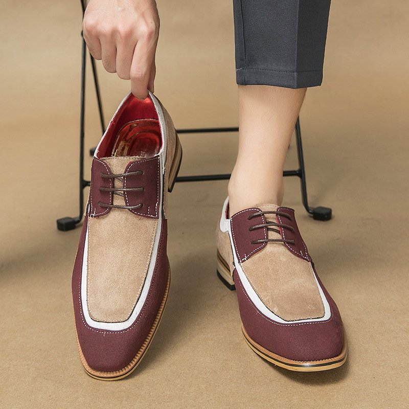 Sapatos Casuais Masculinos Estilo Inglês com Personalidade