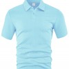Camiseta Masculina de Verão, Leve, Larga, Respirável e de Cor Sólida