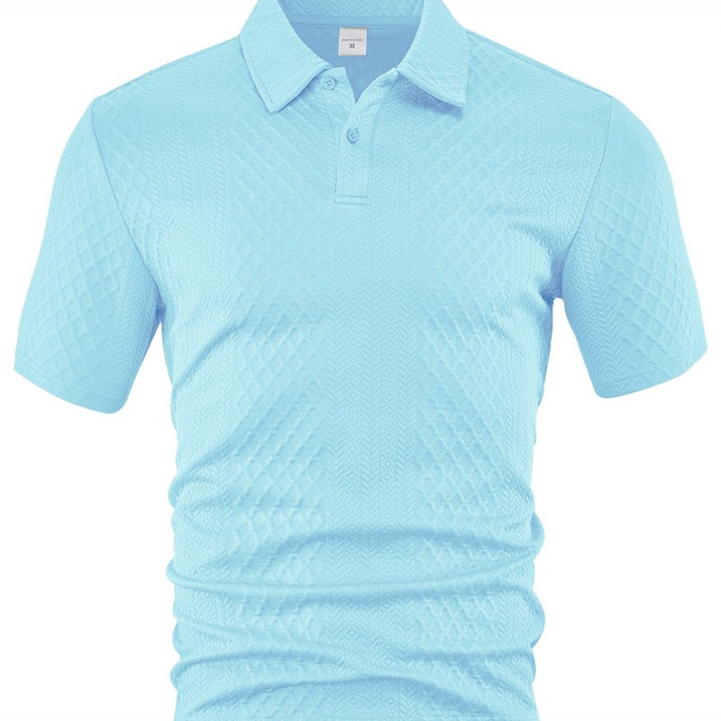 Camiseta Masculina de Verão, Leve, Larga, Respirável e de Cor Sólida