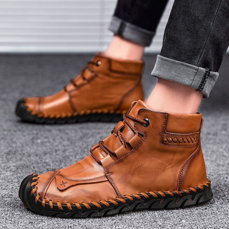 Sapatos Casuais Masculinos de Couro