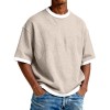 Camiseta Masculina Casual com Gola Redonda e Cores Contrastantes — Malha Leve de Algodão, Manga Curta, para o Dia a Dia