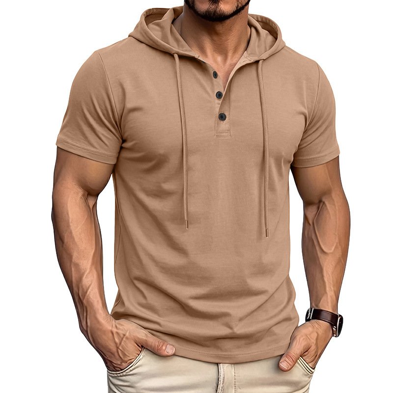 Camiseta Masculina de Manga Curta para Treino e Fitness