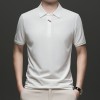 Camiseta Masculina Simples e Casual com Gola Lapela