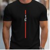 Camiseta Masculina com Estampa Paris Caligrafada