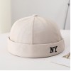 Boné Masculino Ajustável com Bordado NY, Cor Única, Estilo Boho — Ideal para Looks Casuais de Rua e Dança