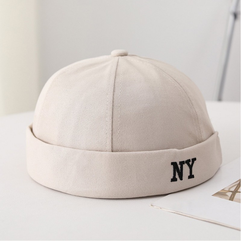 Boné Masculino Ajustável com Bordado NY, Cor Única, Estilo Boho — Ideal para Looks Casuais de Rua e Dança