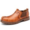 Sapatos de Couro Casuais Masculinos Modelo Loafer