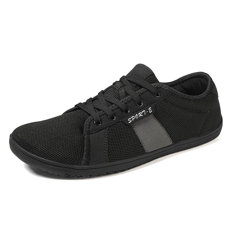 Sapatos Casuais Masculinos com Bico Largo, Estilo Barefoot
