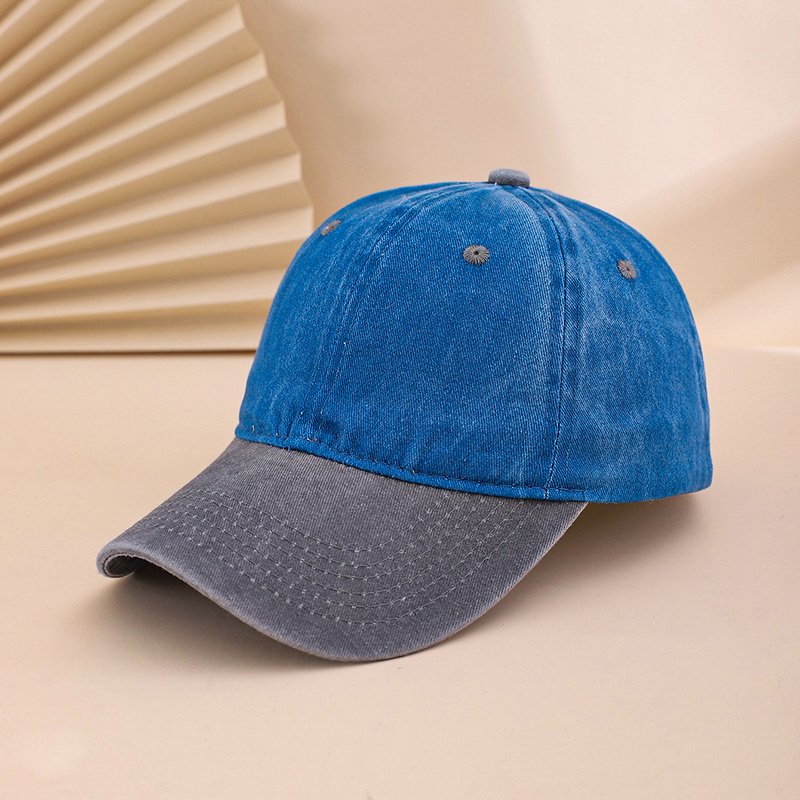 Boné Multicolorido Ajustável com Acabamento Envelhecido — Estilo Casual para Uso Diário, Viagens e Fotografia