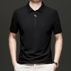 Camiseta Masculina Simples e Casual com Gola Lapela