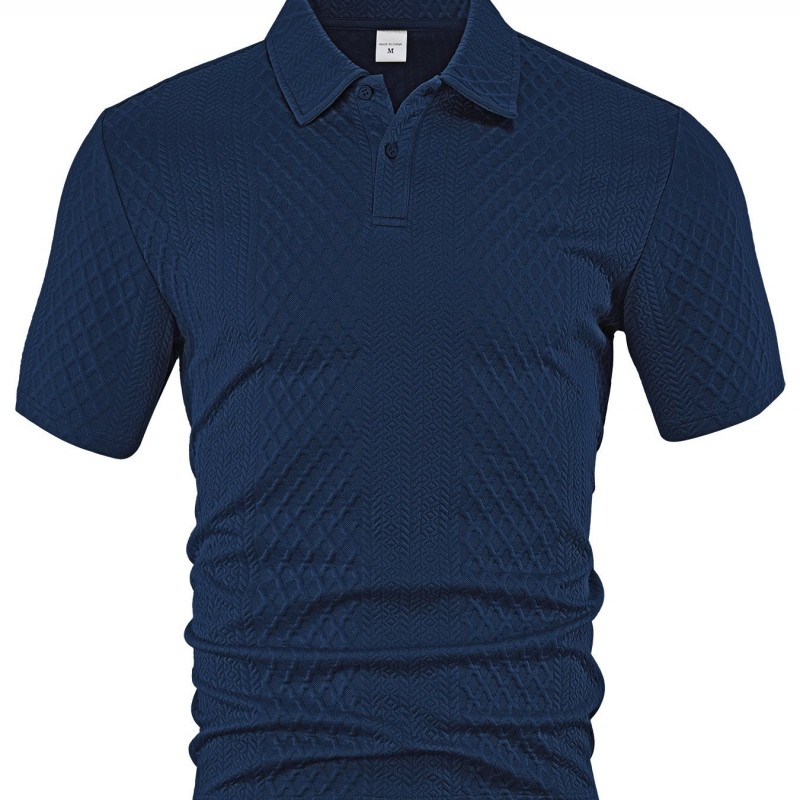 Camiseta Masculina de Verão, Leve, Larga, Respirável e de Cor Sólida