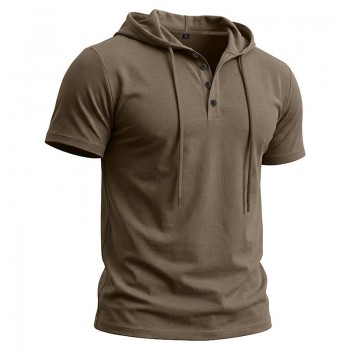Camiseta Masculina de Manga Curta para Treino e Fitness