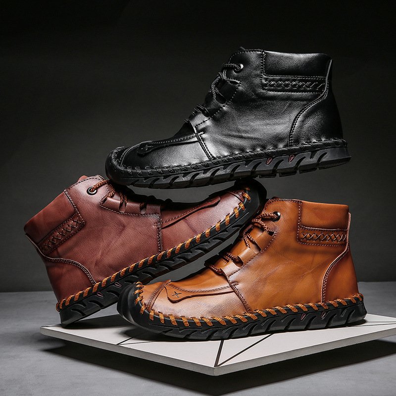 Sapatos Casuais Masculinos de Couro