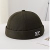 Boné Masculino Ajustável com Bordado NY, Cor Única, Estilo Boho — Ideal para Looks Casuais de Rua e Dança