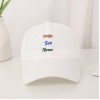 Boné Masculino de Cor Sólida com Bordado de Letras, Furos de Ventilação e Secagem Rápida — Leve, Casual e Esportivo, para Trilhas e Viagens