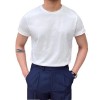 Camiseta Masculina de Verão Estilo Dandy com Gola Pequena