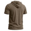 Camiseta Masculina de Manga Curta para Treino e Fitness