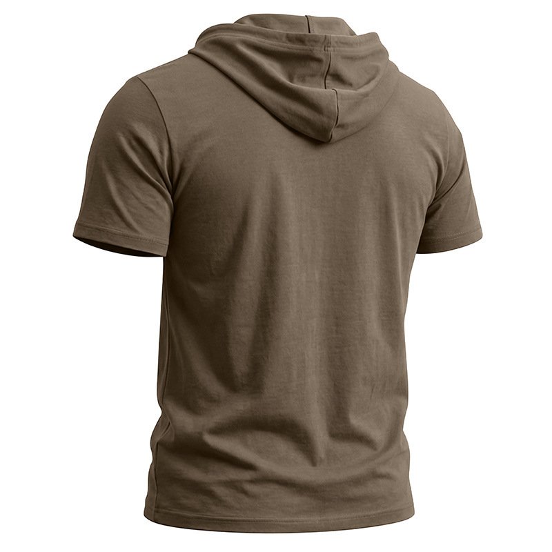 Camiseta Masculina de Manga Curta para Treino e Fitness