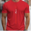 Camiseta Masculina com Estampa Paris Caligrafada