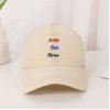 Boné Masculino de Cor Sólida com Bordado de Letras, Furos de Ventilação e Secagem Rápida — Leve, Casual e Esportivo, para Trilhas e Viagens