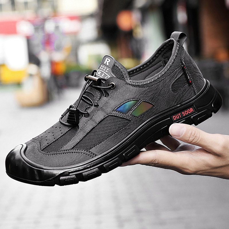 Sapatos Masculinos Casuais de Malha Antiderrapantes para Ar Livre
