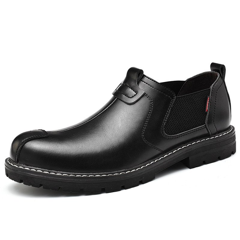 Sapatos de Couro Casuais Masculinos Modelo Loafer