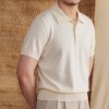 Camisa Polo Masculina Fina e Casual de Corte Ajustado para o Verão