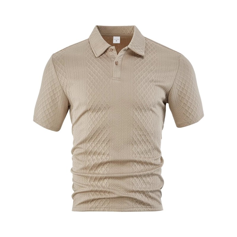 Camiseta Masculina de Verão, Leve, Larga, Respirável e de Cor Sólida
