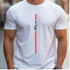 Camiseta Masculina com Estampa Paris Caligrafada