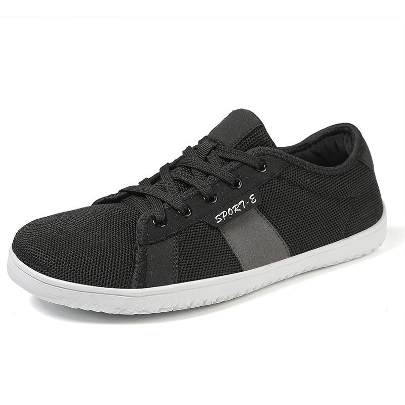 Sapatos Casuais Masculinos com Bico Largo, Estilo Barefoot