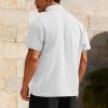 Camiseta Masculina de Verão, Leve, Larga, Respirável e de Cor Sólida