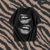 Camisetas Casuais de Manga Curta Largas, Estilo Hip-Hop Streetwear, para Casal