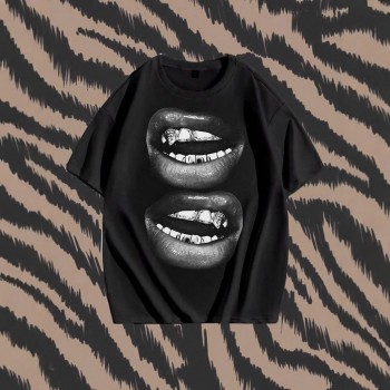 Camisetas Casuais de Manga Curta Largas, Estilo Hip-Hop Streetwear, para Casal