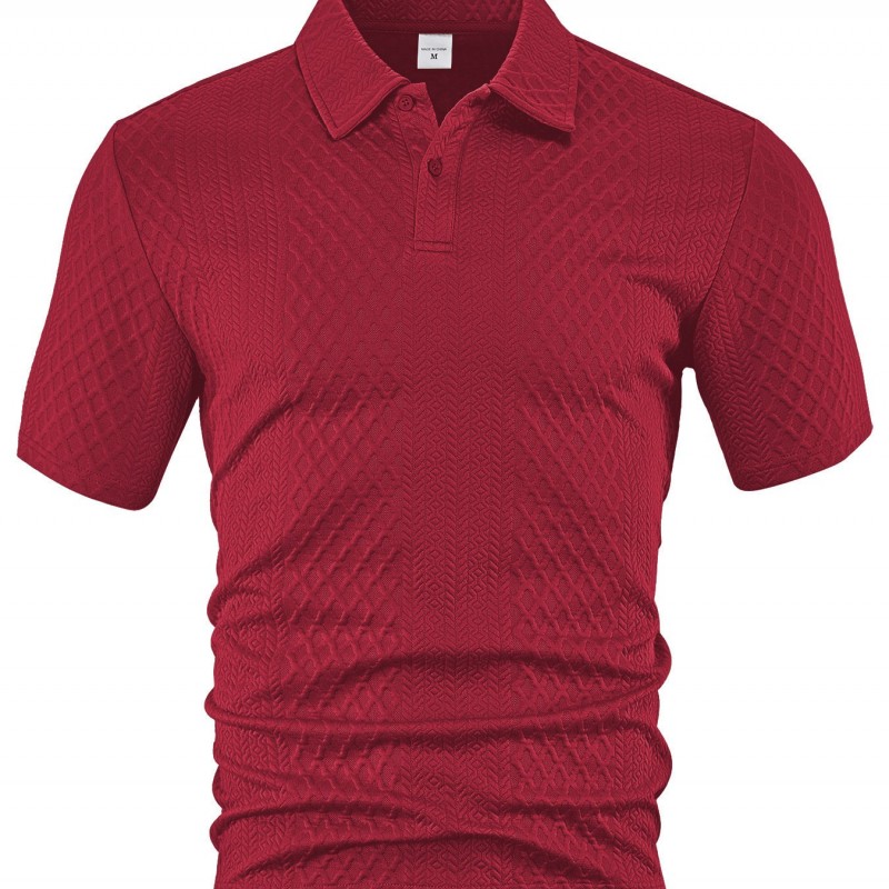 Camiseta Masculina de Verão, Leve, Larga, Respirável e de Cor Sólida