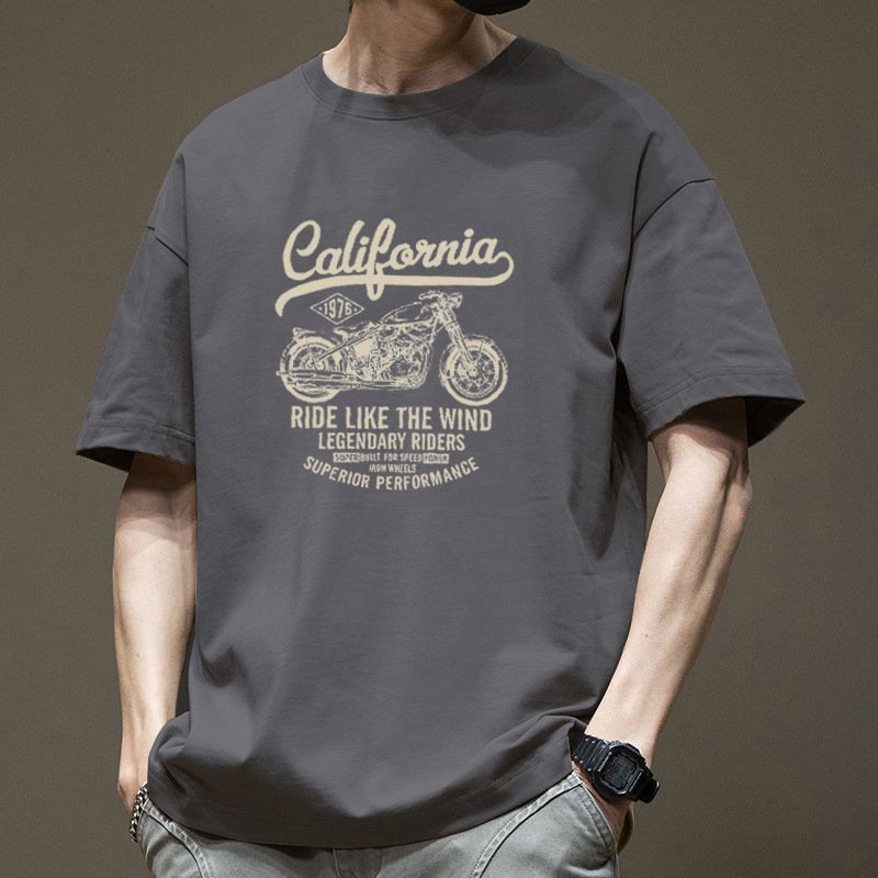 Camiseta Masculina de Manga Curta para Usar como Primeira Camada