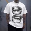 Camisetas Casuais de Manga Curta Largas, Estilo Hip-Hop Streetwear, para Casal