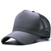 Boné Trucker Masculino Ajustável com Tela e Fechamento Snapback, Cor Sólida