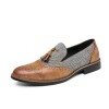 Sapatos de Couro Masculinos Casuais e Versáteis Estilo Inglês