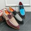 Sapatos Casuais Masculinos Estilo Inglês com Personalidade