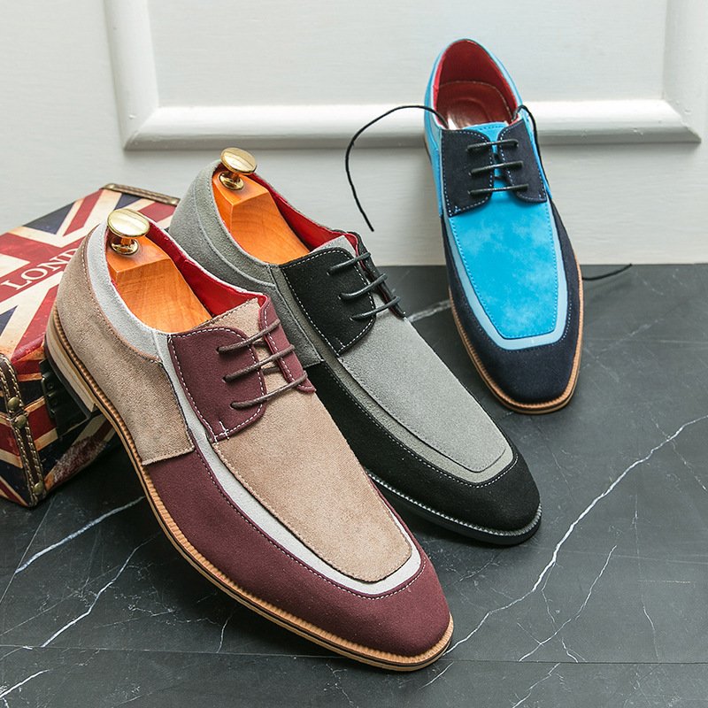 Sapatos Casuais Masculinos Estilo Inglês com Personalidade