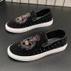 Sapatos Casuais Masculinos com Rebites e Respirabilidade