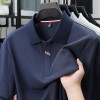 Camiseta Masculina Simples e Casual com Gola Lapela