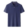 Camiseta Masculina Simples e Casual com Gola Lapela